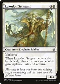 Loxodon Sergeant - War of the Spark - Magic: The Gathering card