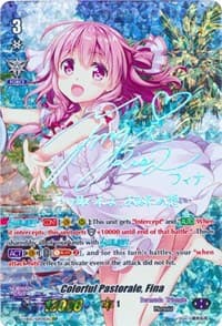 Colorful Pastorale, Fina (SSP) (Silver Signature) - V-EB05: Primary Melody - Cardfight Vanguard card