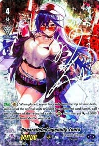 Unparalleled Ingenuity, Loura (SSP) (Silver Signature) - V-EB05: Primary Melody - Cardfight Vanguard card