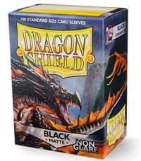 Dragon Shield Non-Glare Matte Black Sleeves (100-Pack) - Dragon Shield Card Sleeves - Card Sleeves card