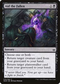 Aid the Fallen - War of the Spark - Magic: The Gathering card