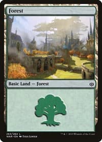 Forest (263) - War of the Spark - Magic: The Gathering card