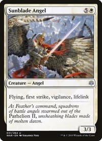 Sunblade Angel - War of the Spark - Magic: The Gathering card