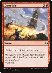 Demolish - War of the Spark - Magic: The Gathering card