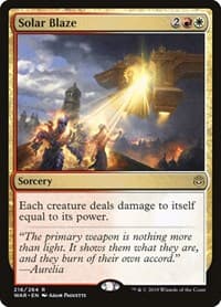 Solar Blaze - War of the Spark - Magic: The Gathering card