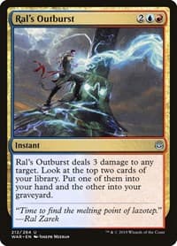 Ral's Outburst - War of the Spark - Magic: The Gathering card