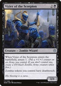 Vizier of the Scorpion - War of the Spark - Magic: The Gathering card