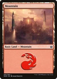 Mountain (260) - War of the Spark - Magic: The Gathering card