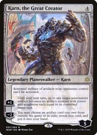 Karn, the Great Creator - War of the Spark - Magic: The Gathering card