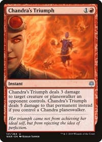 Chandra's Triumph - War of the Spark - Magic: The Gathering card