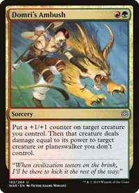 Domri's Ambush - War of the Spark - Magic: The Gathering card