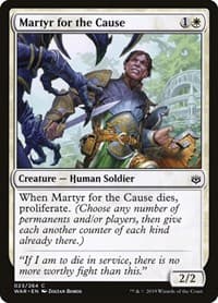 Martyr for the Cause - War of the Spark - Magic: The Gathering card
