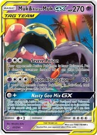 Muk & Alolan Muk GX - SM - Unbroken Bonds - Pokemon card
