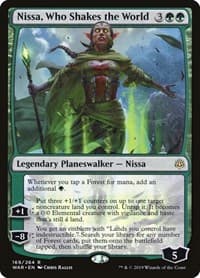 Nissa, Who Shakes the World - War of the Spark - Magic: The Gathering card