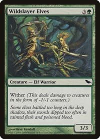 Wildslayer Elves - Shadowmoor - Magic: The Gathering card