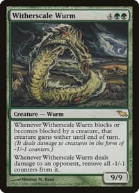 Witherscale Wurm - Shadowmoor - Magic: The Gathering card