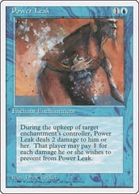 Power Leak - Fourth Edition - Magic: The Gathering card