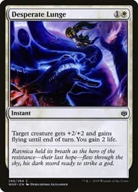 Desperate Lunge - War of the Spark - Magic: The Gathering card