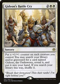 Gideon's Battle Cry - War of the Spark - Magic: The Gathering card