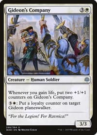 Gideon's Company - War of the Spark - Magic: The Gathering card