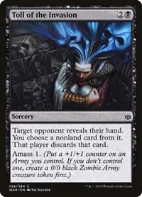Toll of the Invasion - War of the Spark - Magic: The Gathering card