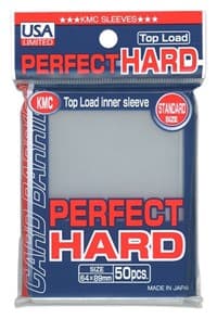 USA Limited KMC Standard Sized - Perfect Hard Sleeves - Clear (50-Pack) - KMC Card Sleeves - Card Sleeves card