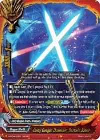 Deity Dragon Duobeam, Gartwin Saber - Drago Knight - Future Card BuddyFight card
