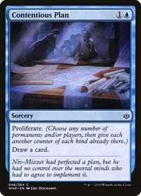 Contentious Plan - War of the Spark - Magic: The Gathering card