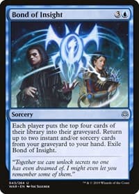 Bond of Insight - War of the Spark - Magic: The Gathering card