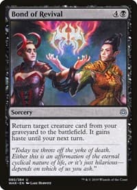 Bond of Revival - War of the Spark - Magic: The Gathering card