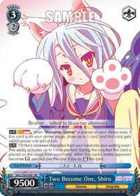 Two Become One, Shiro - No Game No Life - Weiss Schwarz card