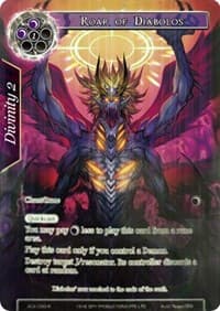 Roar of Diabolos (Full Art) - Awakening of the Ancients - Force of Will card