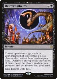 Deliver Unto Evil - War of the Spark - Magic: The Gathering card