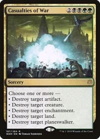 Casualties of War - War of the Spark - Magic: The Gathering card