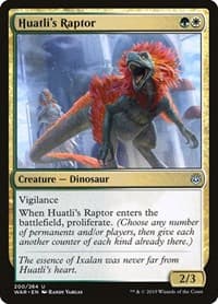 Huatli's Raptor - War of the Spark - Magic: The Gathering card
