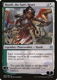 Huatli, the Sun's Heart - War of the Spark - Magic: The Gathering card