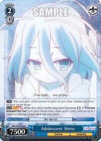 Adolescent Shiro - No Game No Life - Weiss Schwarz card