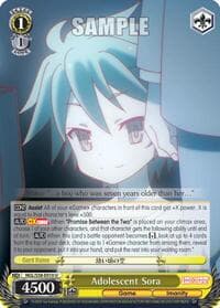 Adolescent Sora - No Game No Life - Weiss Schwarz card