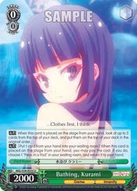 Bathing, Kurami - No Game No Life - Weiss Schwarz card