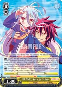 BLANK, Sora & Shiro - No Game No Life - Weiss Schwarz card