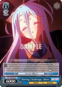 Boring Challenge, Shiro - No Game No Life - Weiss Schwarz card