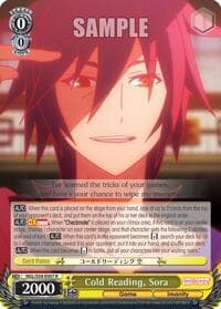 Cold Reading, Sora - No Game No Life - Weiss Schwarz card
