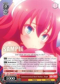 Commonsensical Hard Worker, Steph (SR) - No Game No Life - Weiss Schwarz card