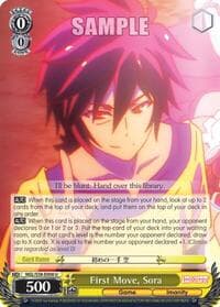 First Move, Sora - No Game No Life - Weiss Schwarz card