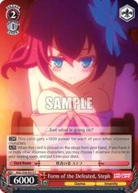 Form of the Defeated, Steph - No Game No Life - Weiss Schwarz card
