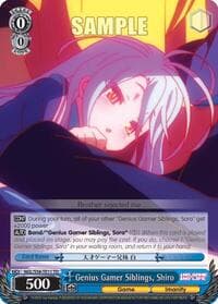 Genius Gamer Siblings, Shiro - No Game No Life - Weiss Schwarz card