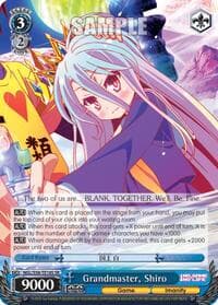 Grandmaster, Shiro (SR) - No Game No Life - Weiss Schwarz card