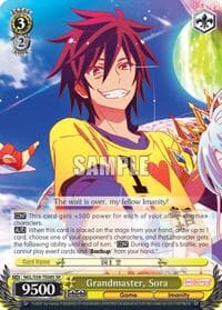 Grandmaster, Sora (SR) - No Game No Life - Weiss Schwarz card