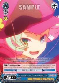 Invitation to Another World, Tet - No Game No Life - Weiss Schwarz card
