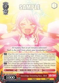 Knowledge Esteeming Race, Jibril (SR) - No Game No Life - Weiss Schwarz card